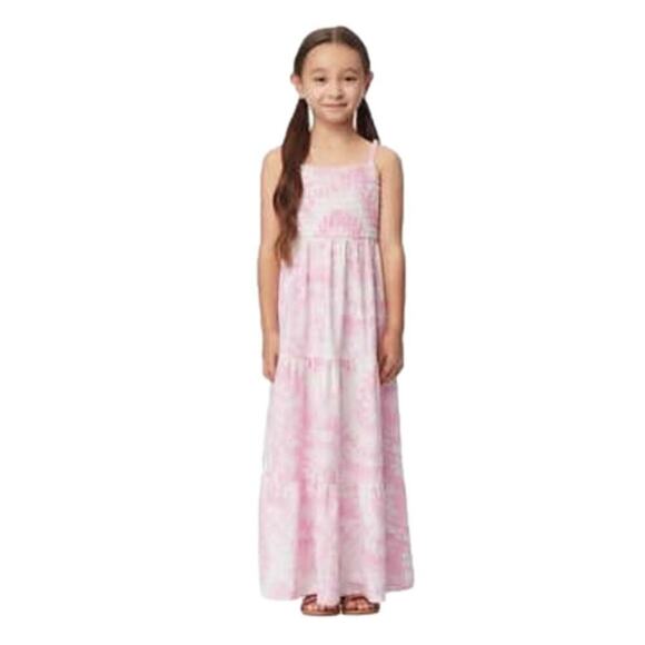 32 Degrees Girls Dress Maxi Lined Top Tye Dye Pink White Size Small NWT - Picture 5 of 5